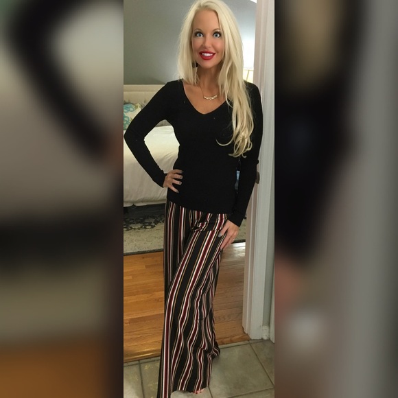 ❤️BEST EVER LAST 1!Adorable Striped Palazzo Pants! - Picture 2 of 3